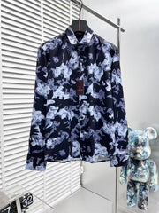 Camouflage logo long sleeved shirt