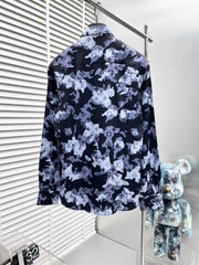 Camouflage logo long sleeved shirt
