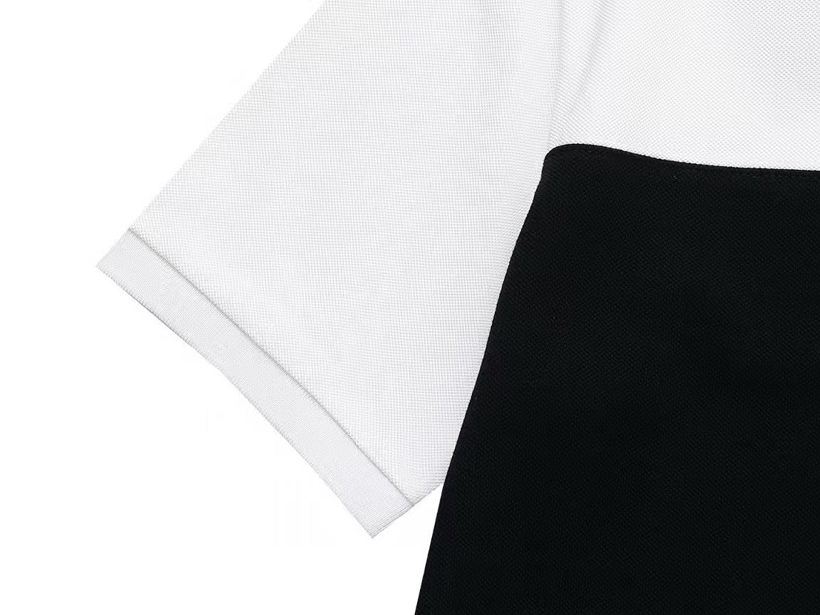 Collar triangle logo letter polo shirt