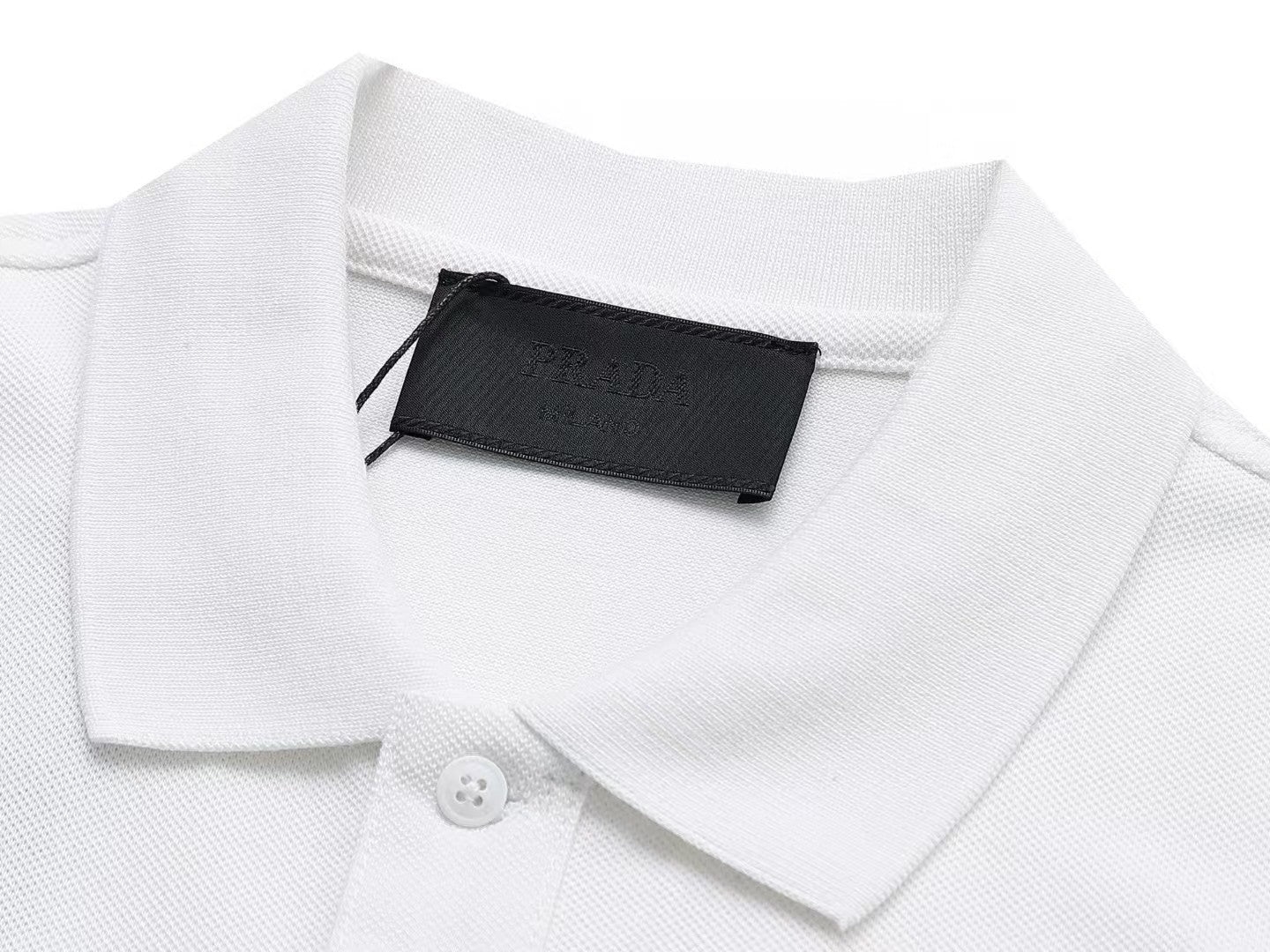 Collar triangle logo letter polo shirt
