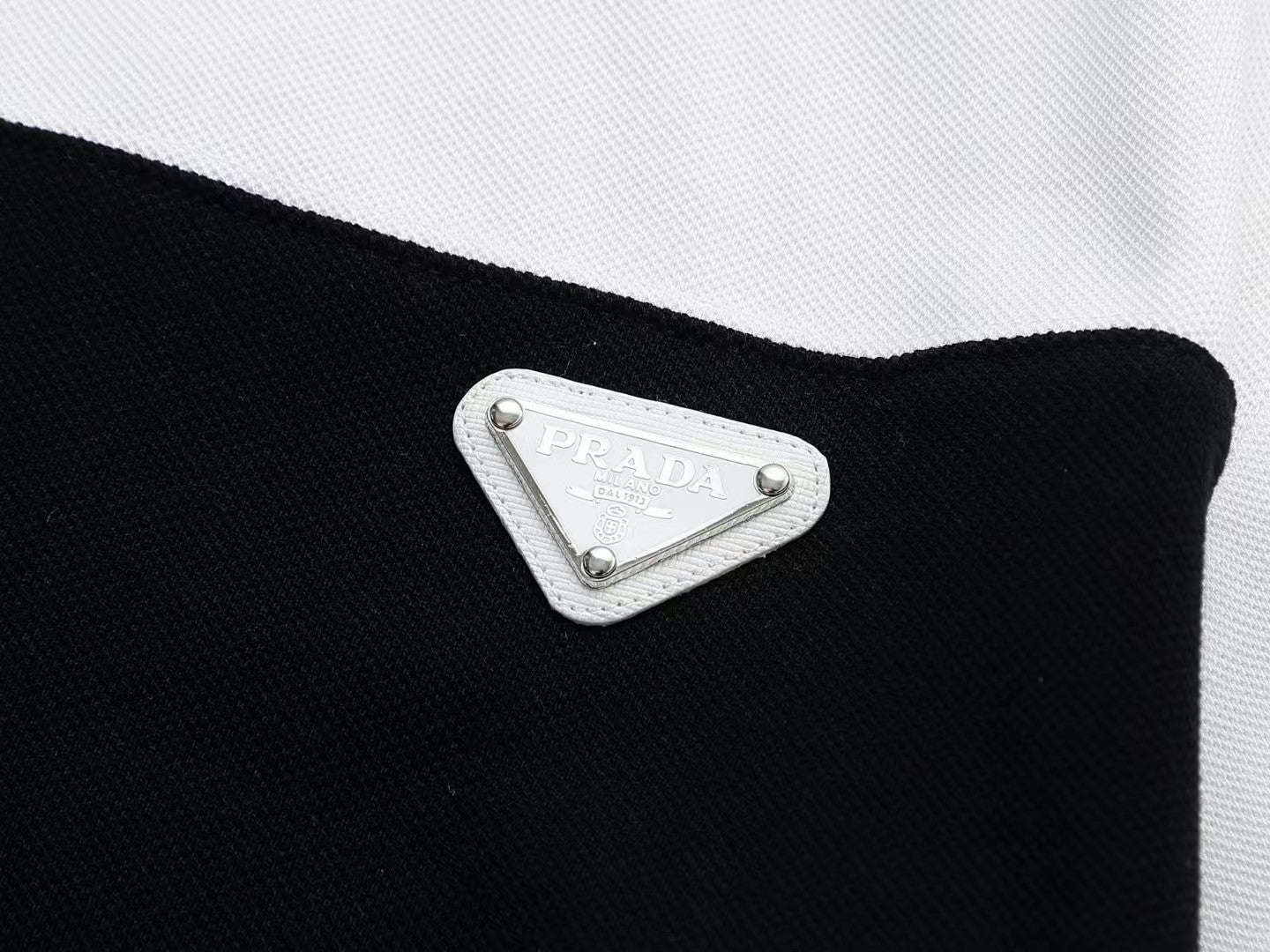 Collar triangle logo letter polo shirt