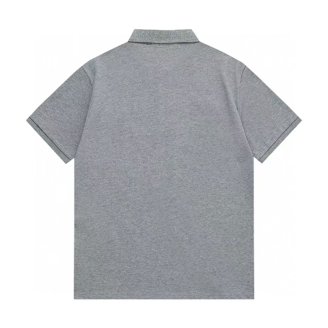 Collar triangle logo letter polo shirt
