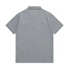 Collar triangle logo letter polo shirt