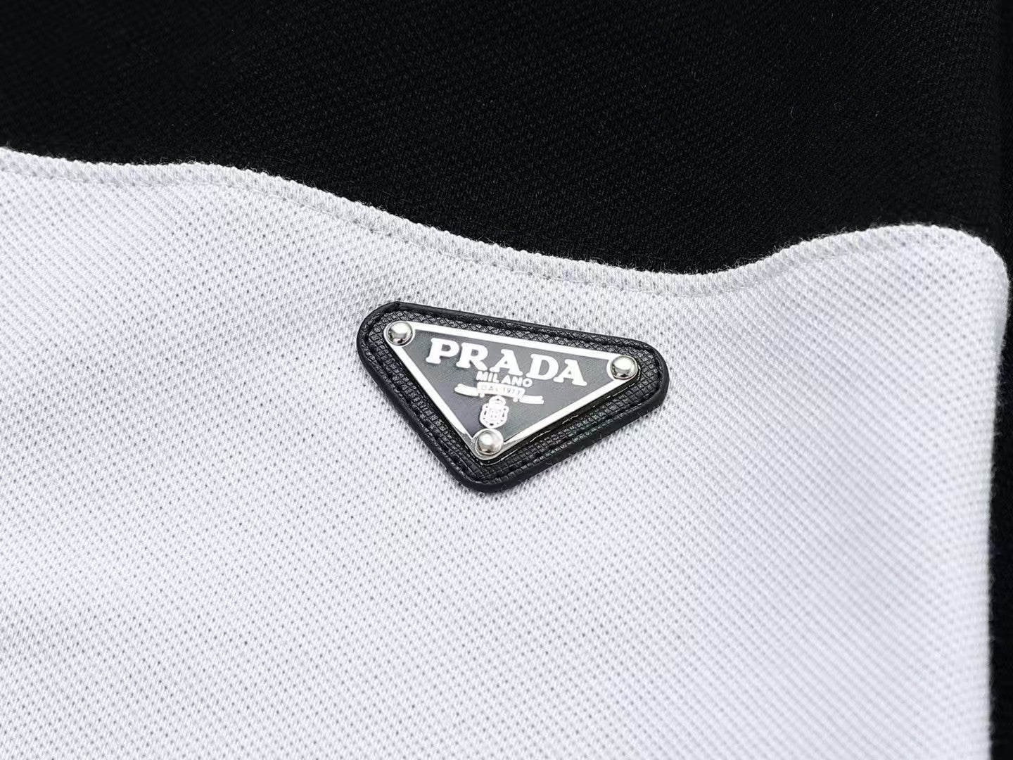Collar triangle logo letter polo shirt