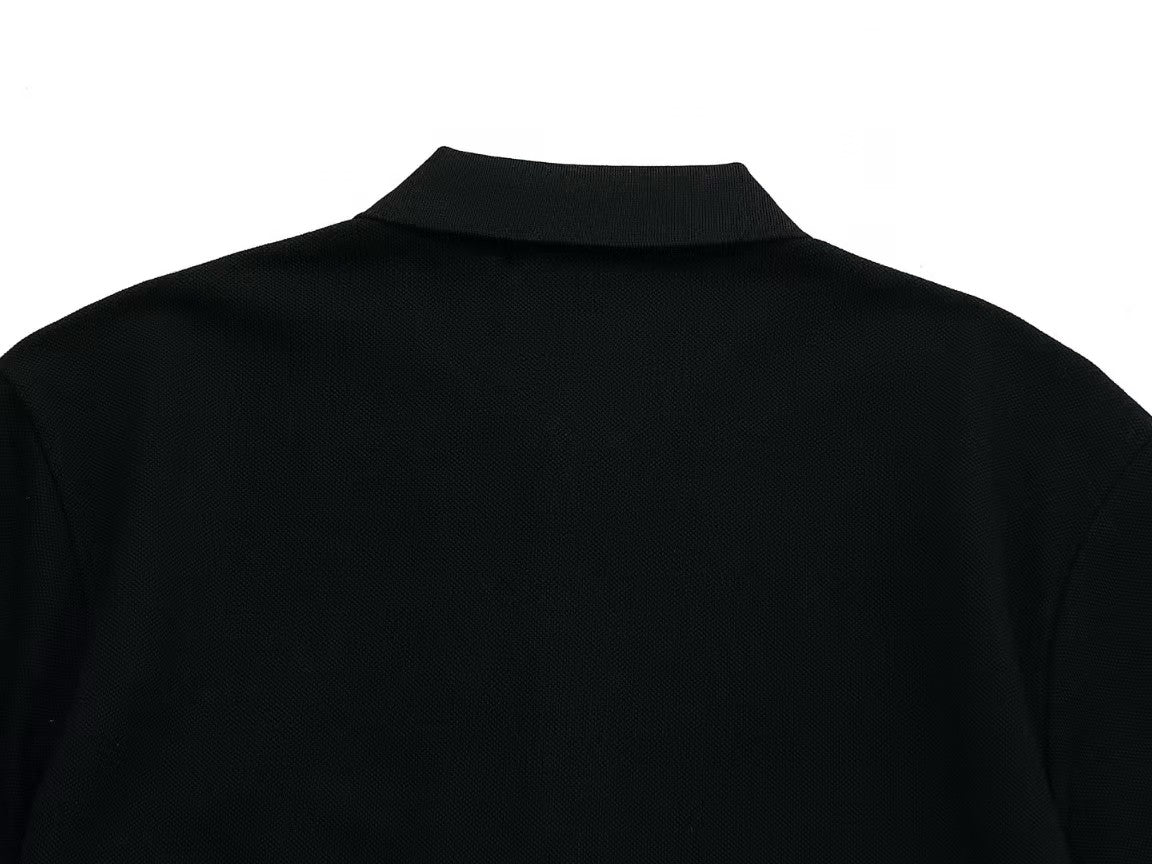 Collar triangle logo letter polo shirt