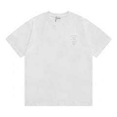 Embroidered classic short sleeved T-shirt