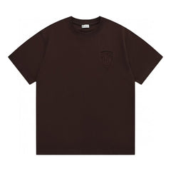 Embroidered classic short sleeved T-shirt