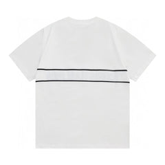 Classic letter embroidered short sleeved T-shirt