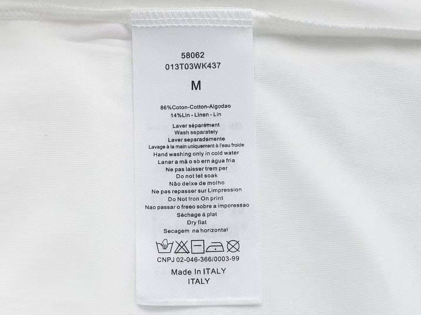 Classic letter embroidered short sleeved T-shirt
