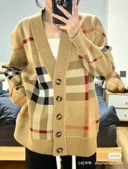Classic Evergreen Plaid Starting Long Sleeve Sweater