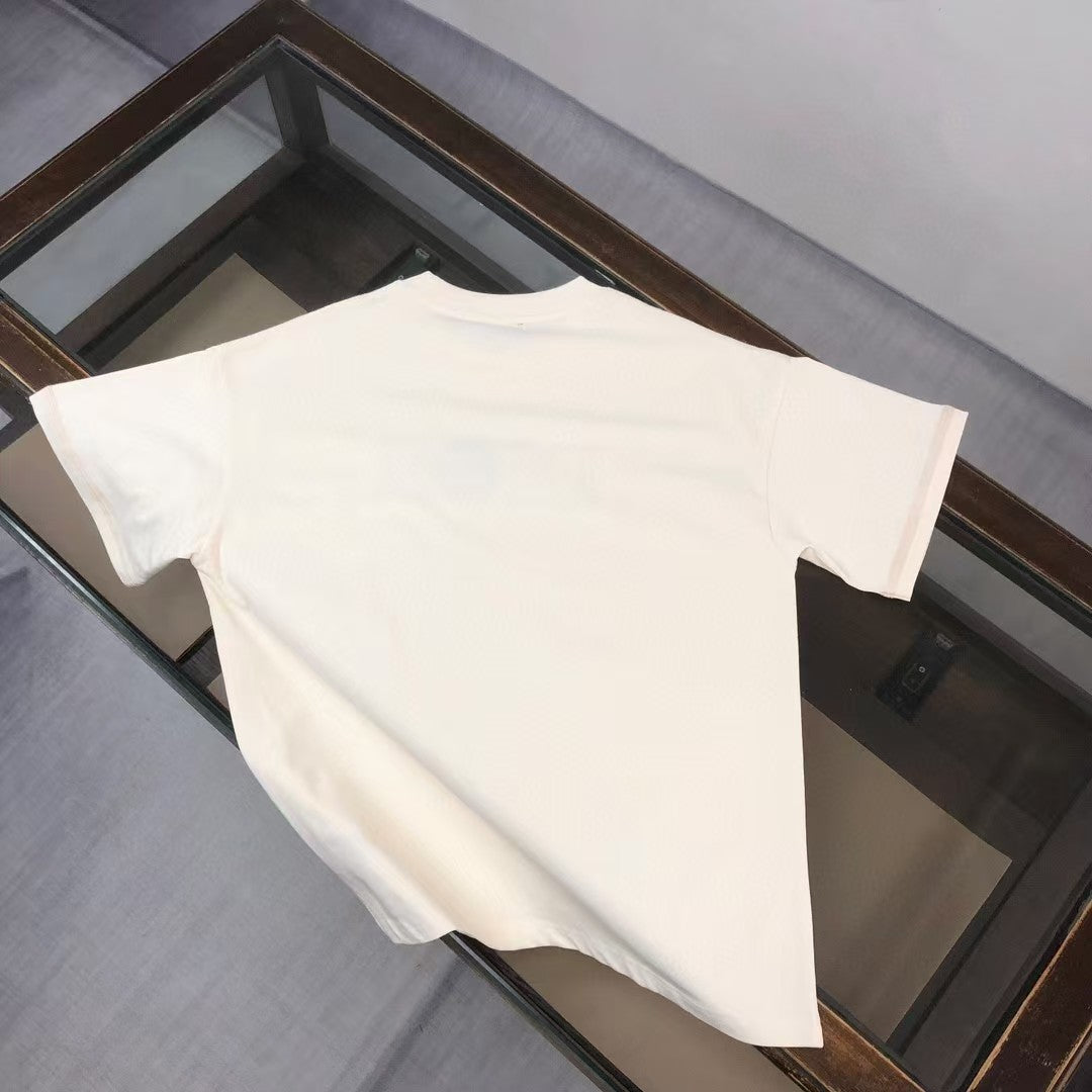 Round neck short sleeved T-shirt for couples