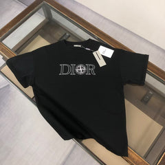 Round neck short sleeved T-shirt for couples
