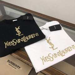 Round neck short sleeved T-shirt for couples