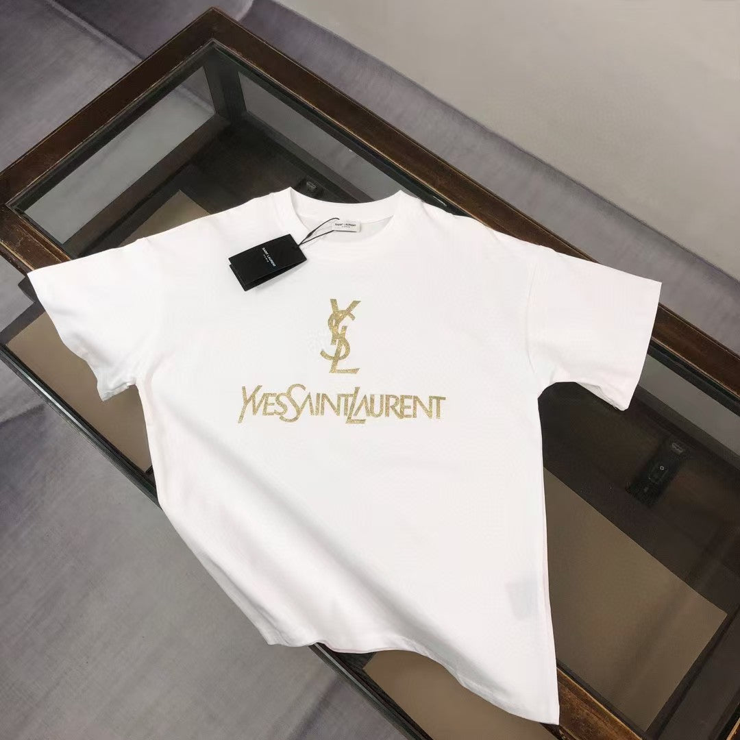 Round neck short sleeved T-shirt for couples