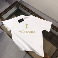 Round neck short sleeved T-shirt for couples
