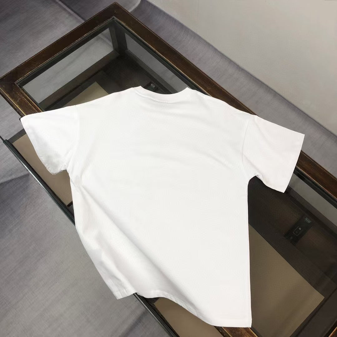 Round neck short sleeved T-shirt for couples
