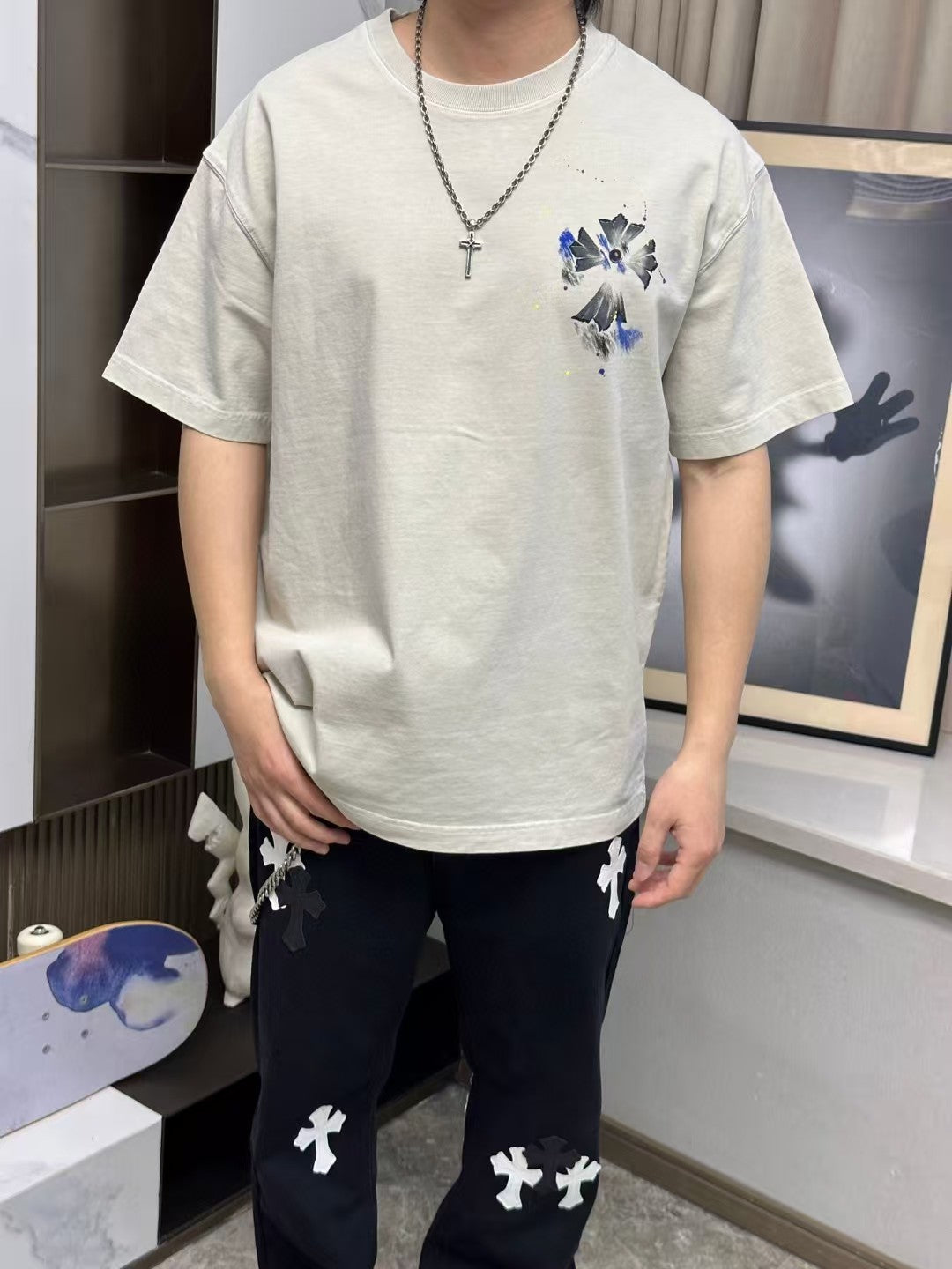 New printed short sleeved T-shirt