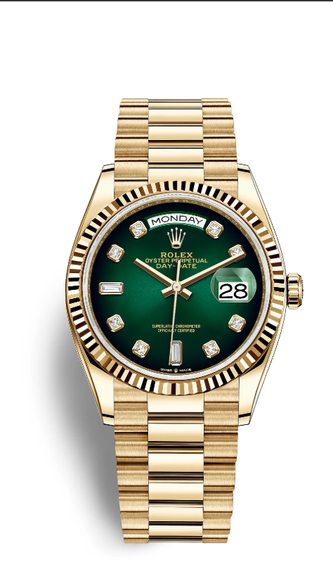 Yellow Gold - Green Dial - 41mm  Watch