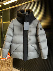 Hooded stand up collar down jacket