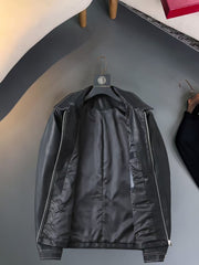 Spring new men's jacket leather jacket