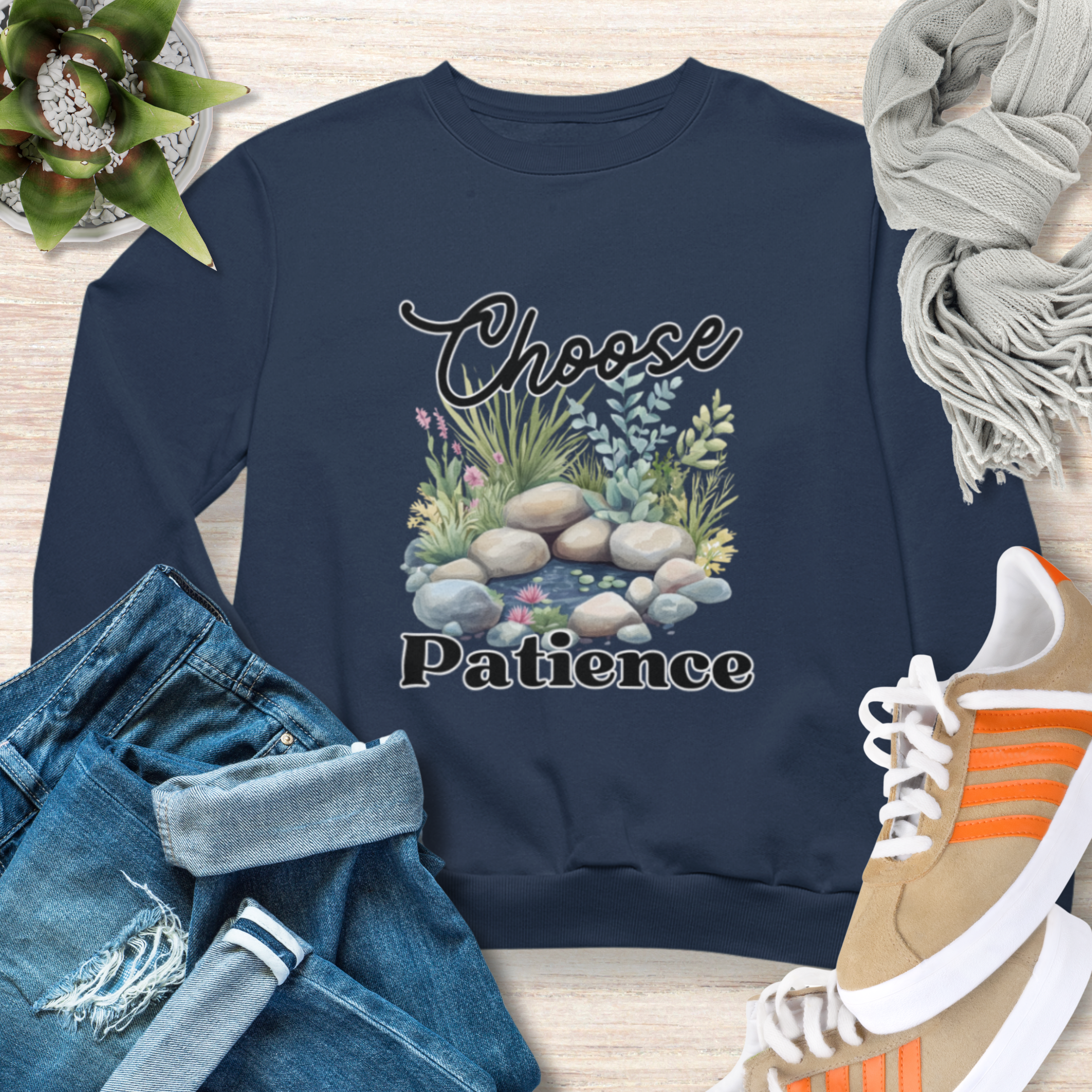 Choose Patience Christian Sweatshirt