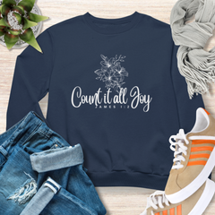 Count It All Joy Christian Sweatshirt