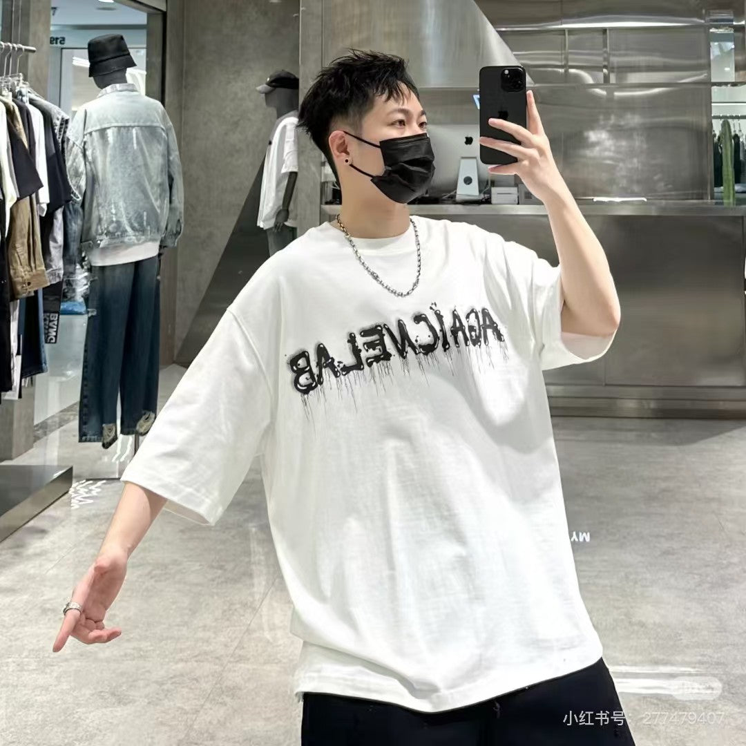 Classic printed round neck short sleeved T-shirt