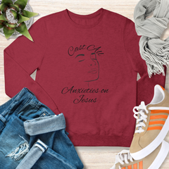 Cast All Your Anxieties Christian Sweatshirt