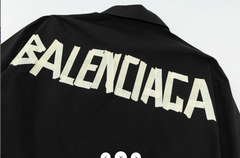 tape-embossed logo shirt on back