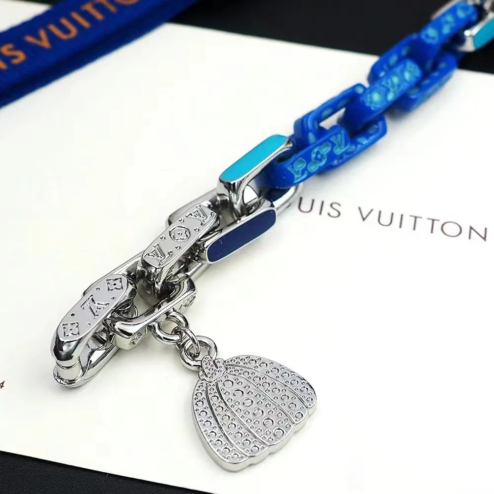 lue and silver patchwork pumpkin bracelet