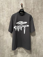 Heat transfer + hot rhinestone short sleeves