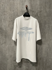 Heat transfer + hot rhinestone short sleeves