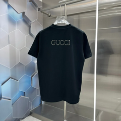 Heat transfer + hot rhinestone short sleeves