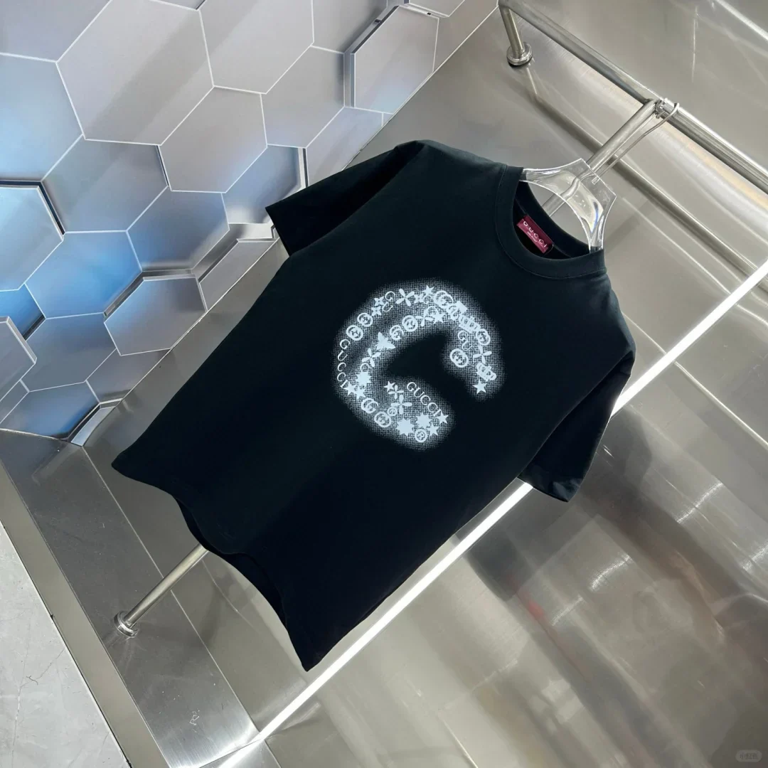 Heat transfer + hot rhinestone short sleeves