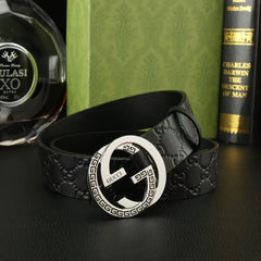 First layer calf leather men's belt