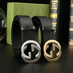 First layer calf leather men's belt