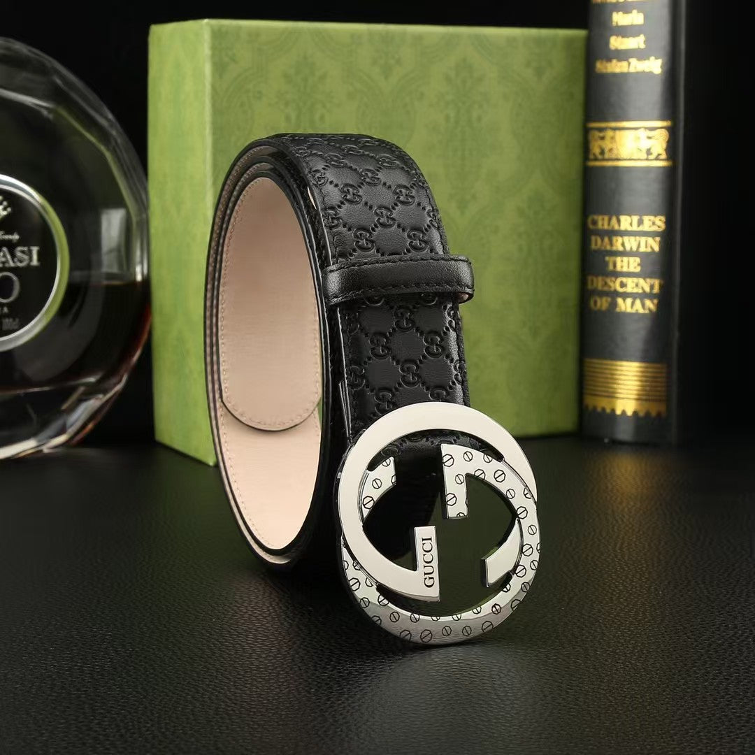 First layer calf leather men's belt