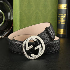 First layer calf leather men's belt