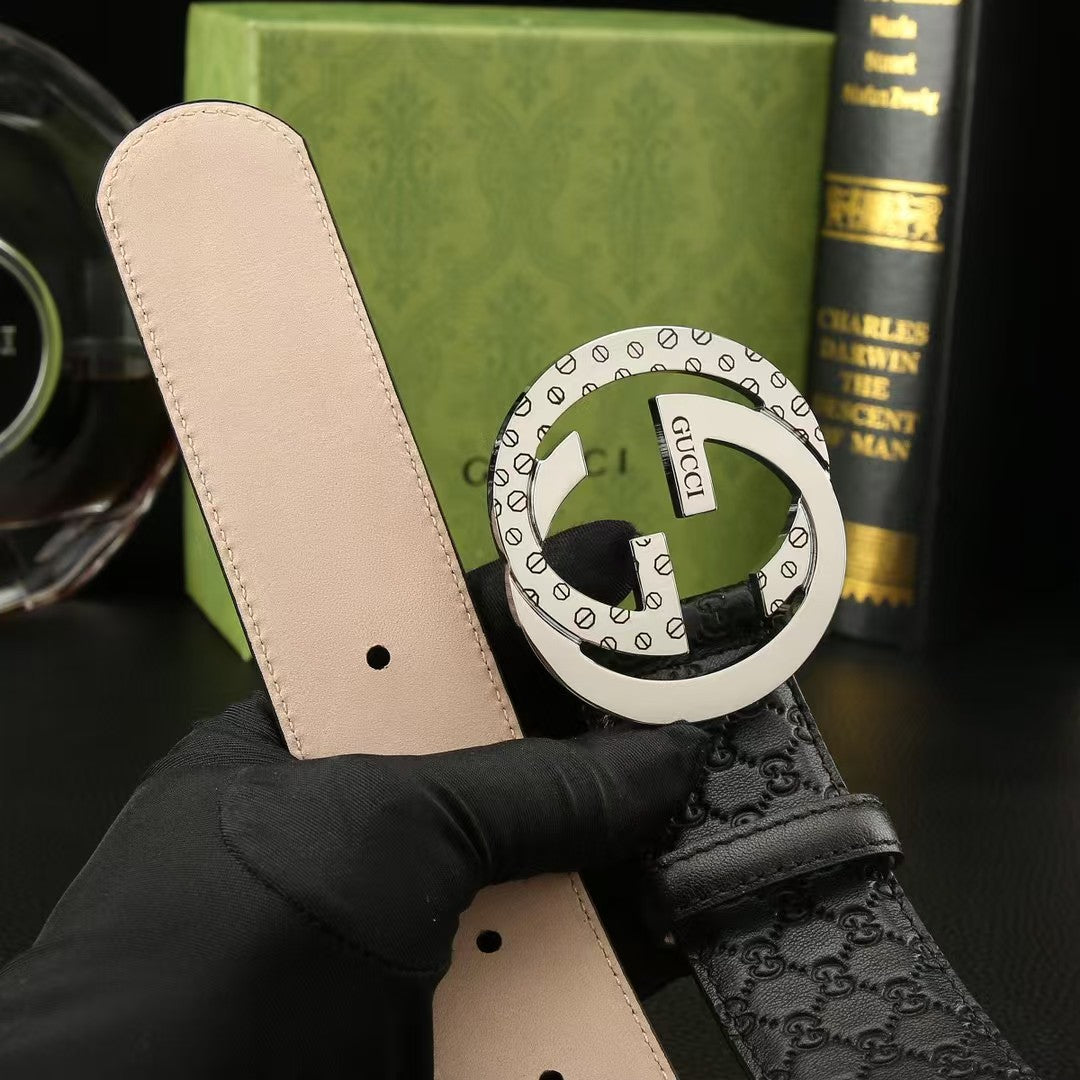 First layer calf leather men's belt