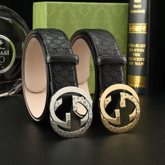 First layer calf leather men's belt