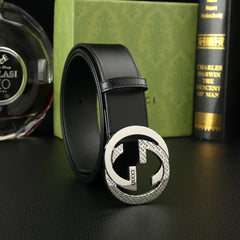 First layer calf leather men's belt