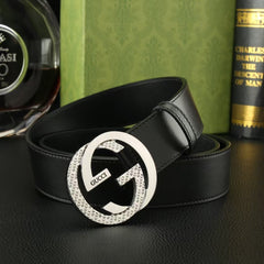 First layer calf leather men's belt