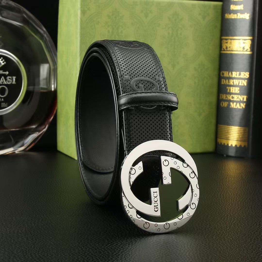 First layer calf leather men's belt