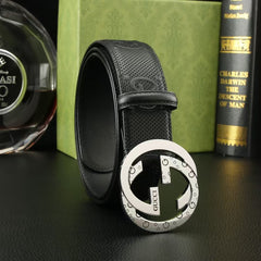 First layer calf leather men's belt