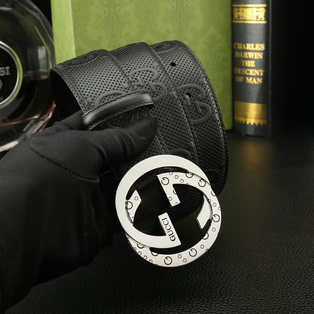 First layer calf leather men's belt