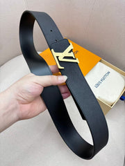 Double sided top layer cowhide men's belt