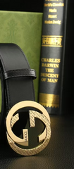 First layer calf leather men's belt