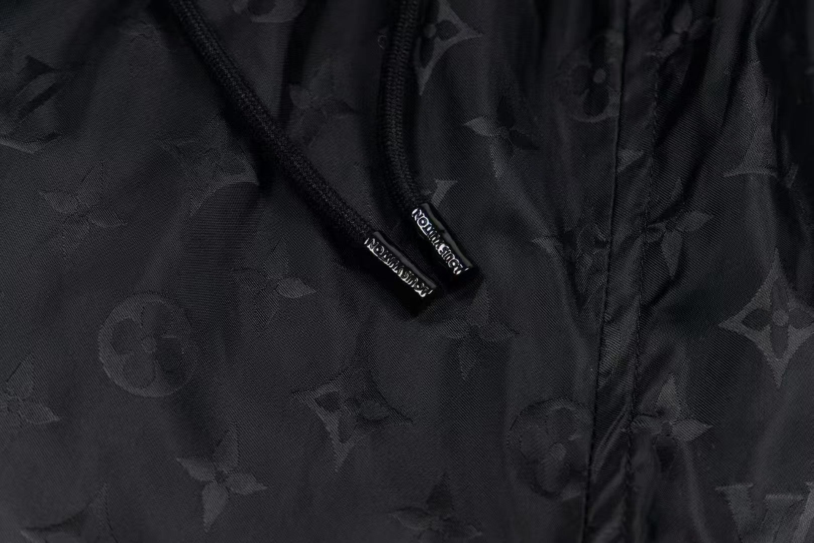 Jacquard silk elastic rope shorts