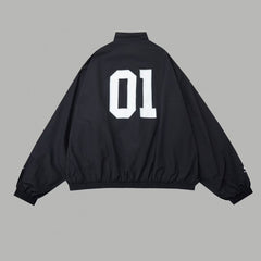 Embroidered basketball jacket