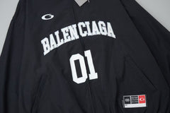 Embroidered basketball jacket
